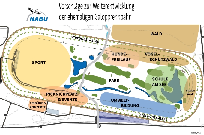 NABU Plan zur Galopprennbahn - Bild: NABU Bremen